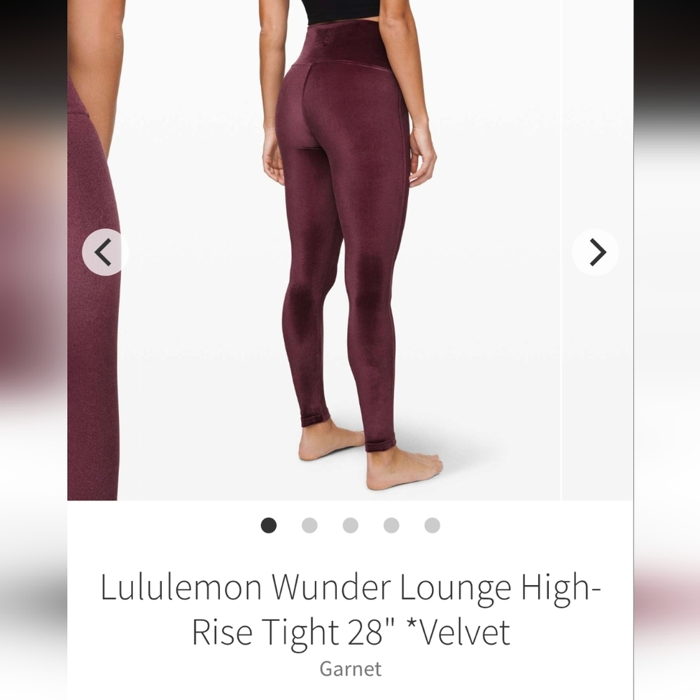 Wunder Lounge High Rise Tight - Garnet
